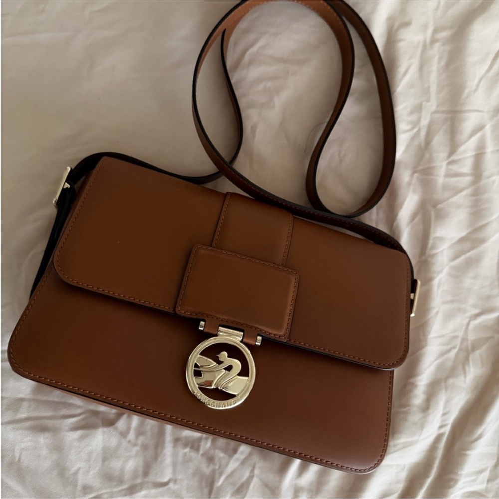 Longchamp Box-Trot Leather crossbody bag - Picture 2 of 13